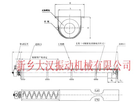 無軸螺旋輸送機